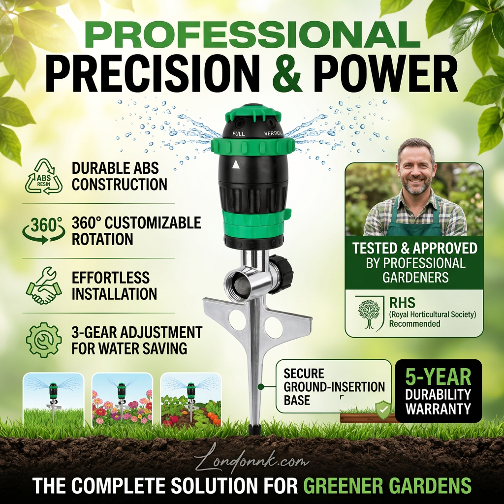 🏡BUY 1 GET 1 FREE✨360° Rotation Auto Irrigation System Garden Lawn Sprinkler Patio