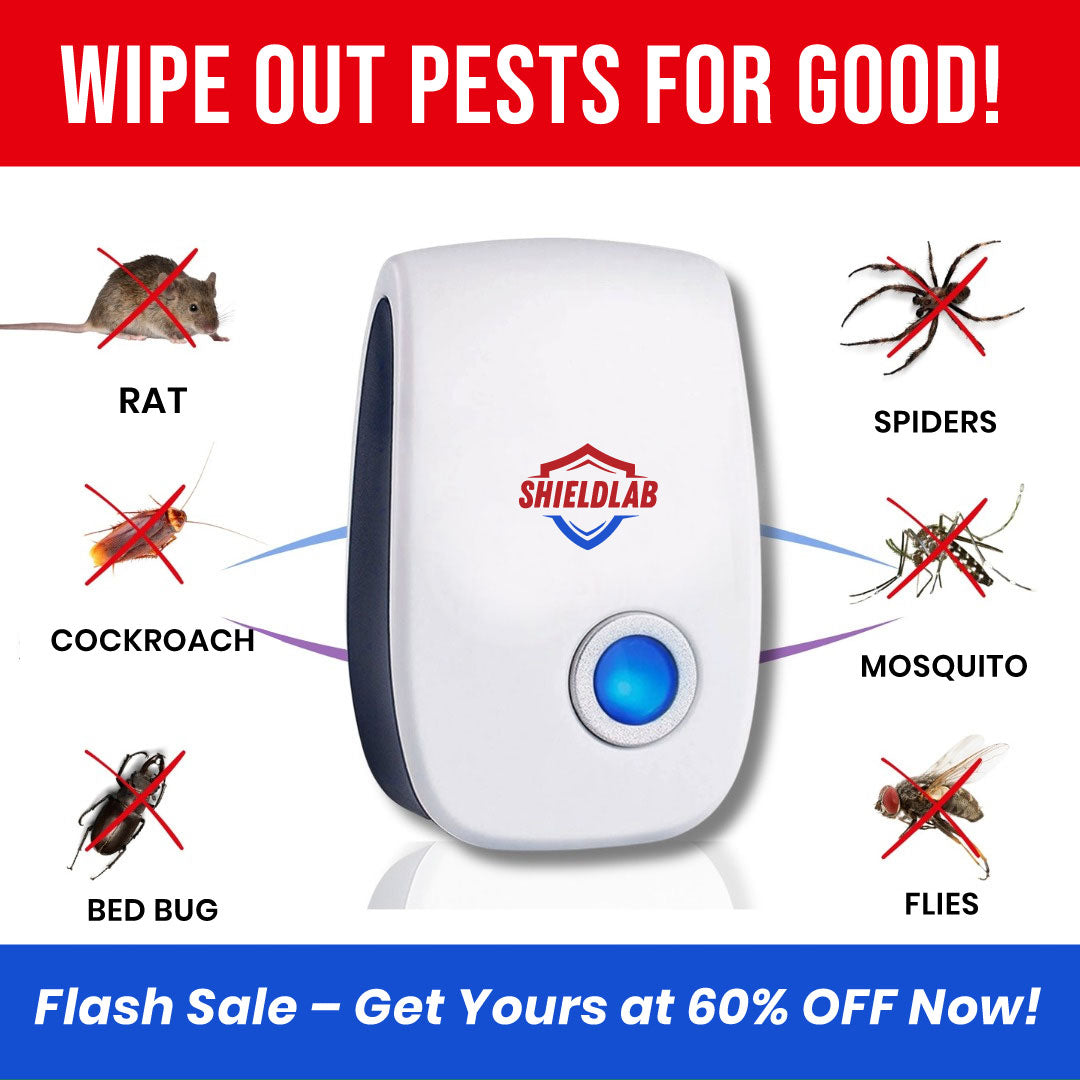 ShieldLab™ - The Ultrasonic Frequency Device For Insects and Rats | BUY 1 GET 1 FREE🔥