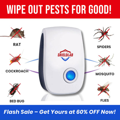 ShieldLab™ - The Ultrasonic Frequency Device For Insects and Rats | BUY 1 GET 1 FREE🔥