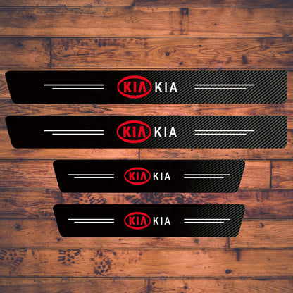 EmblazeR - Carbon Fiber Door Sill Protector 9Pcs