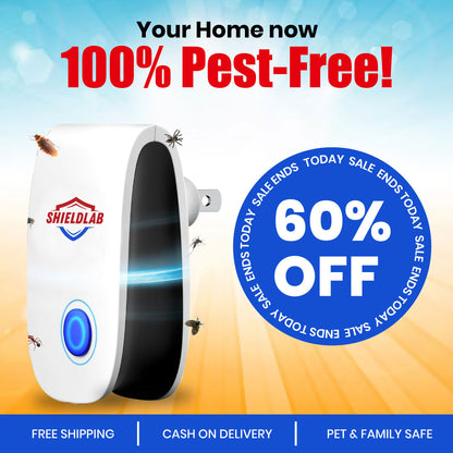 ShieldLab™ - The Ultrasonic Frequency Device For Insects and Rats | BUY 1 GET 1 FREE🔥
