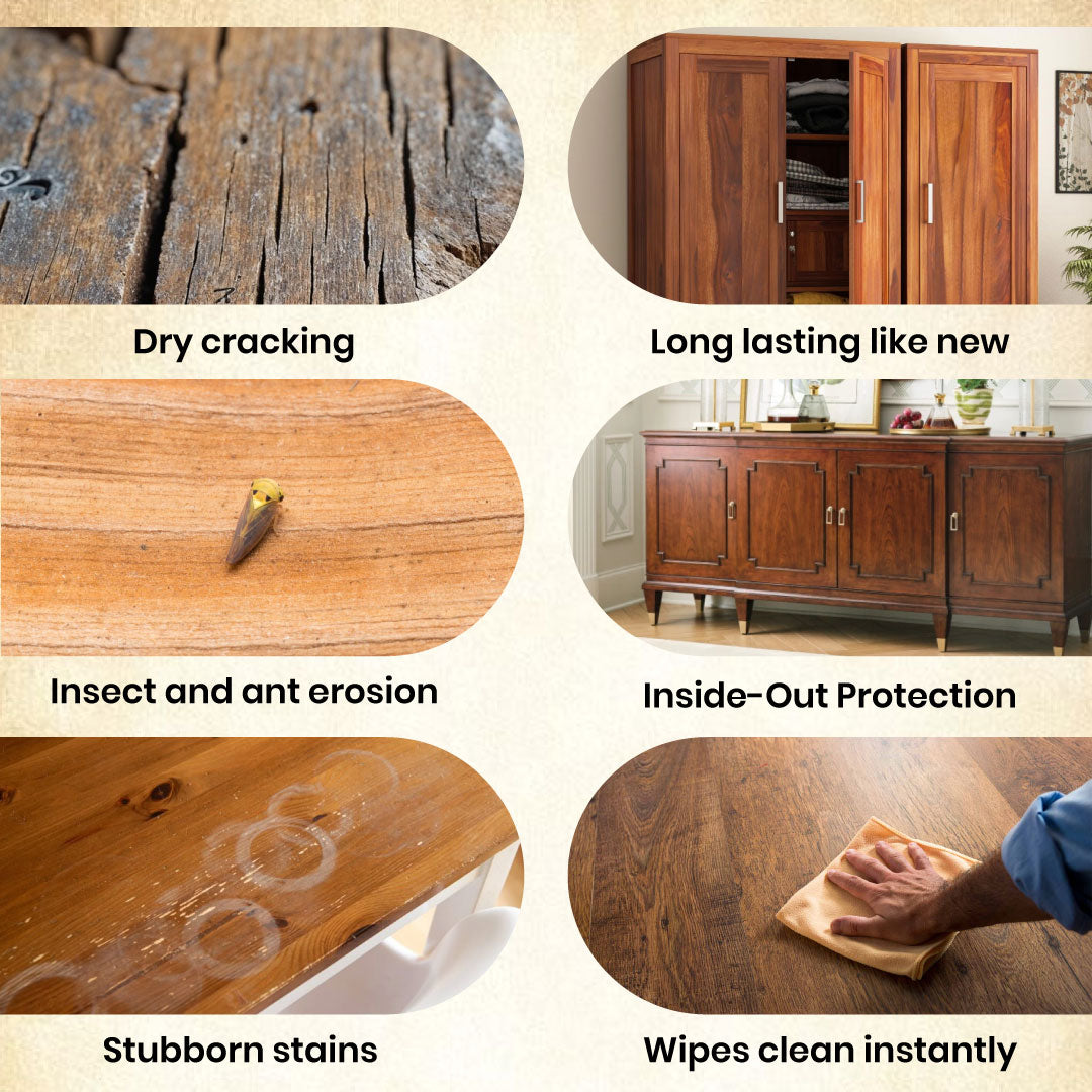 Oldwood™ Beeswax Polish- The Only Polish That Shines AND Kills Termites🛡️