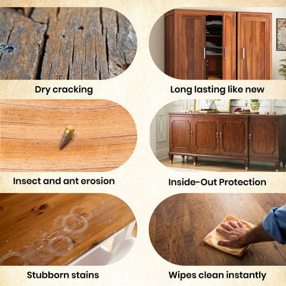 Oldwood™ Beeswax Polish- The Only Polish That Shines AND Kills Termites🛡️
