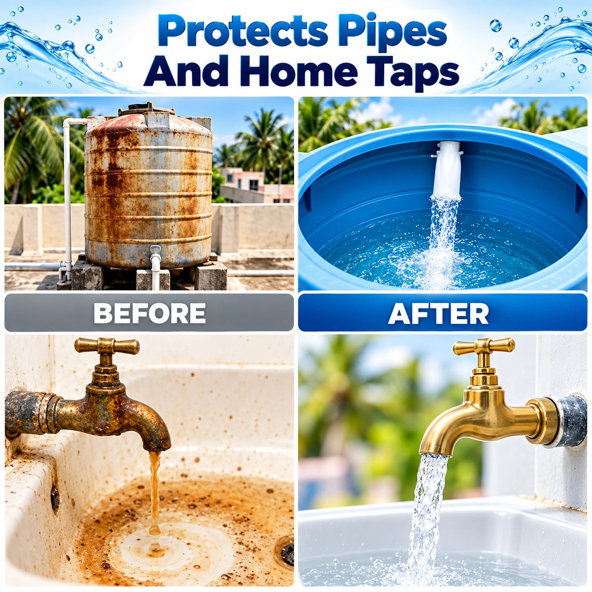 Micron Water Tank Filter | Dirt & Rust Protection | Buy 1 Get 1 Free🔥