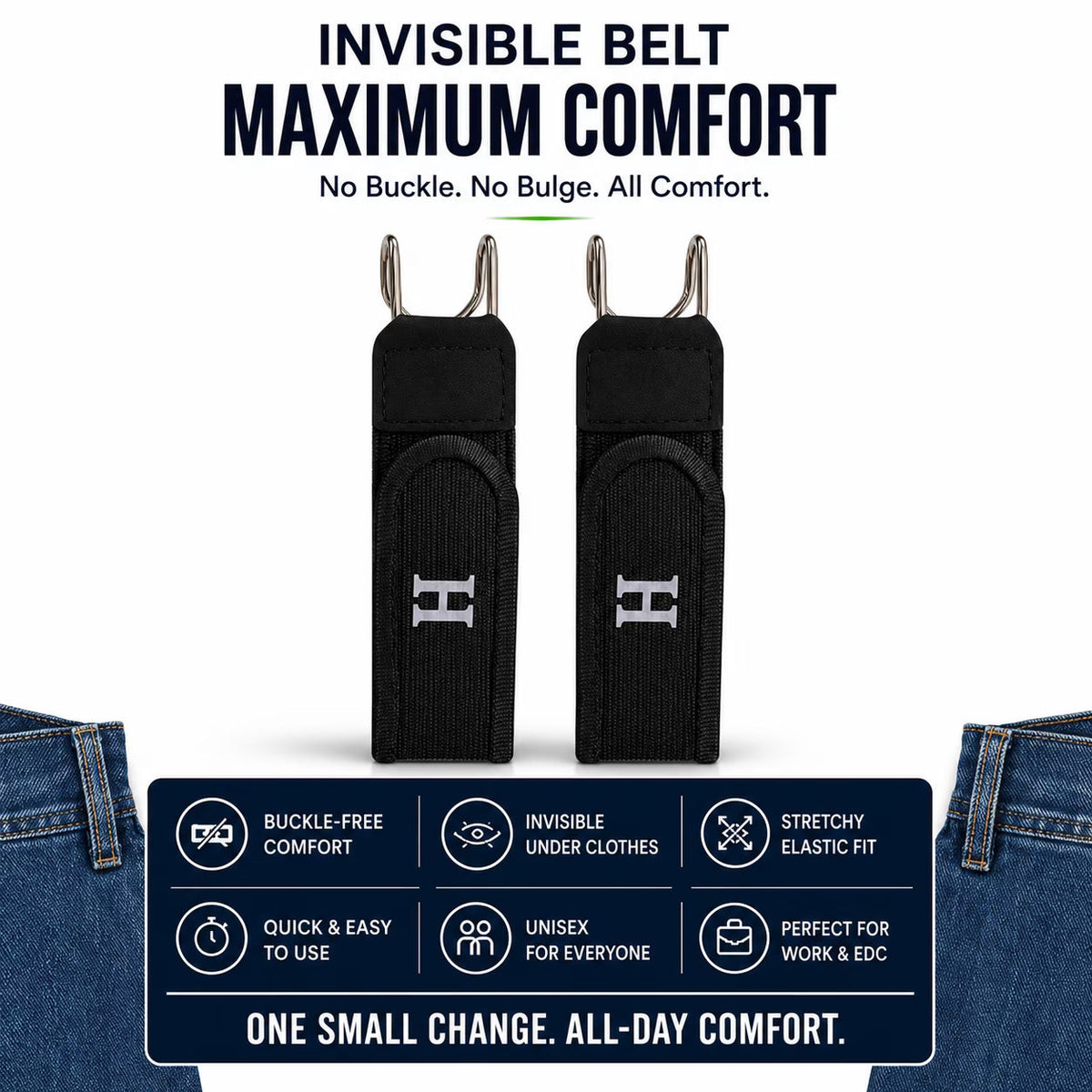 UBELT™ |All-Day Comfort Belt | Easy Wear & Secure Hold