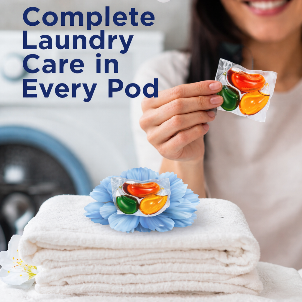 FreshFizz Laundry Pods | 3 in 1-Stain Removal, Brightening, Softening & Fresh Aroma | Buy 1 Get 1 Free 🔥