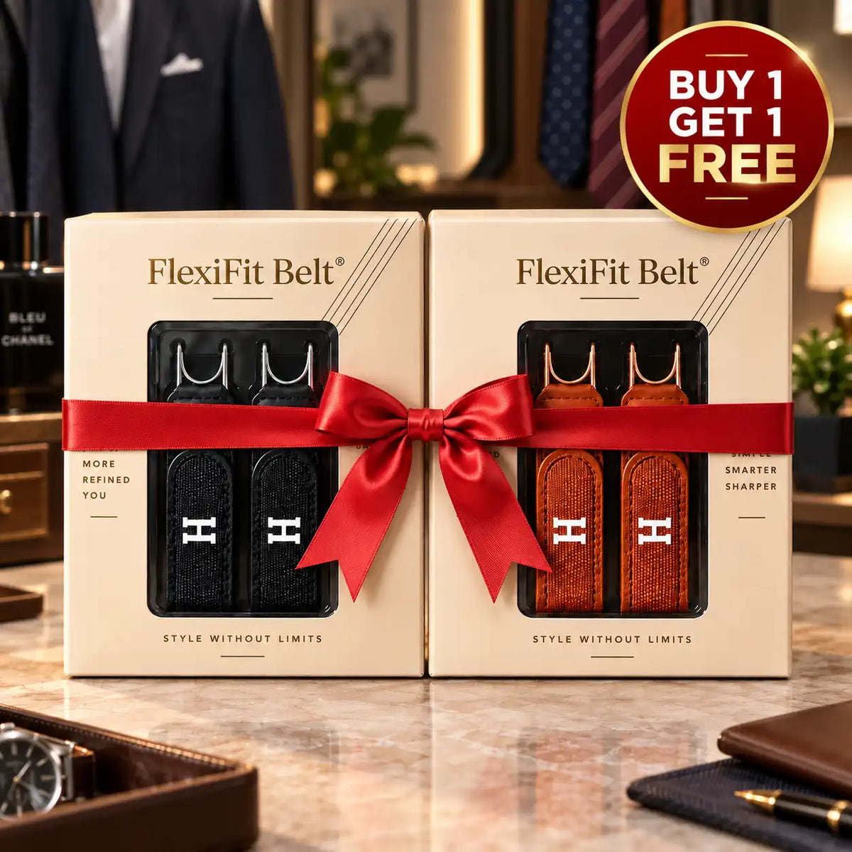 FlexiFit Belt | Fit and Flexible Design with Premium Look | Buy 1 Get 1 Free⭐