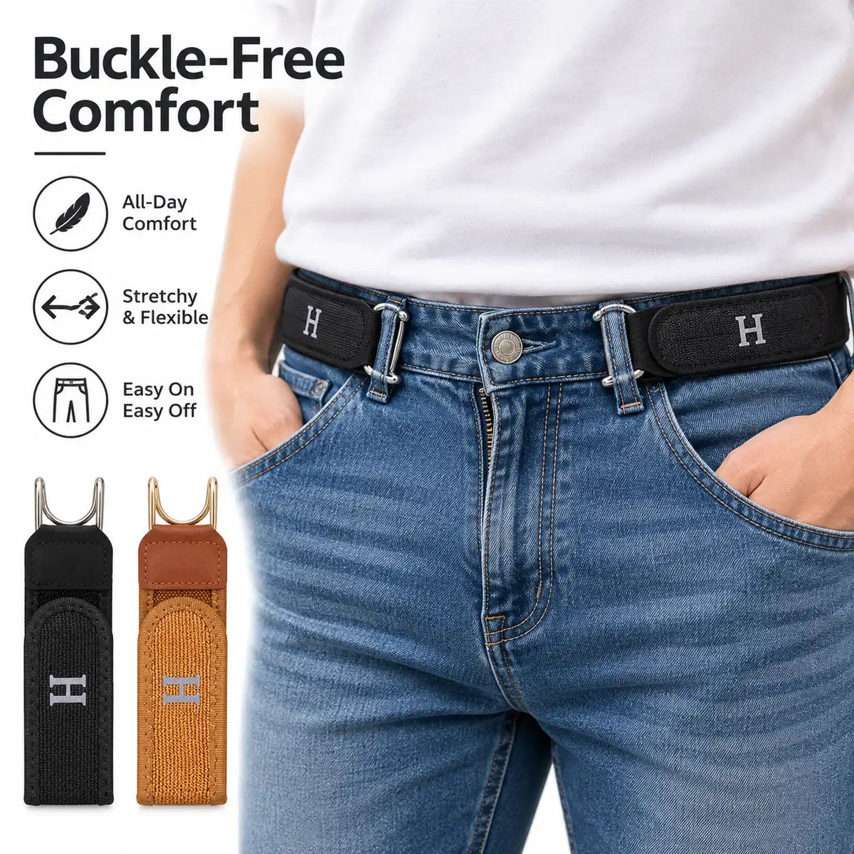 FlexiFit Belt | Fit and Flexible Design with Premium Look | Buy 1 Get 1 Free⭐