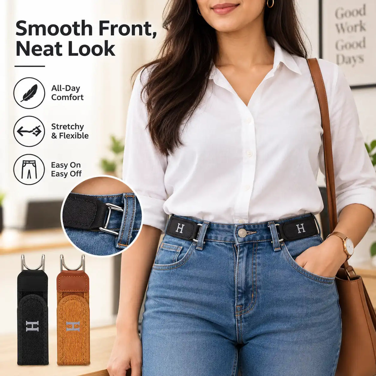 FlexiFit Belt | Fit and Flexible Design with Premium Look | Buy 1 Get 1 Free⭐