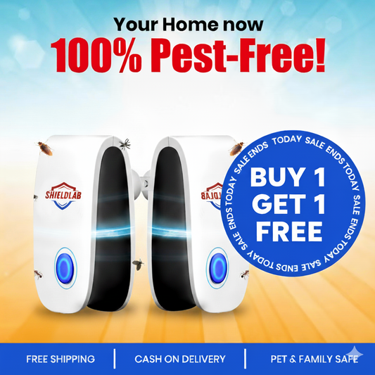ShieldLab™ - The Ultrasonic Frequency Device For Insects and Rats | BUY 1 GET 1 FREE🔥