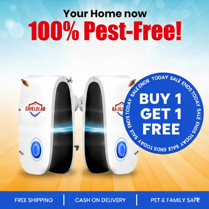 ShieldLab™ - The Ultrasonic Frequency Device For Insects and Rats | BUY 1 GET 1 FREE🔥