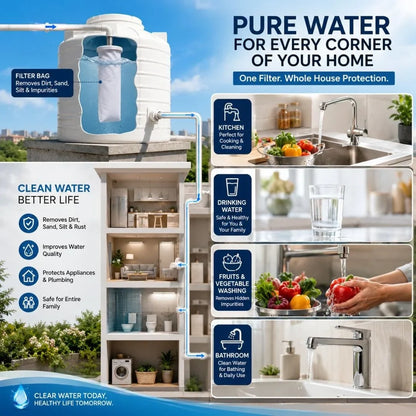 Micron Water Tank Filter | Removes Dirt & Rust | Buy 1 Get 1 Free 🔥