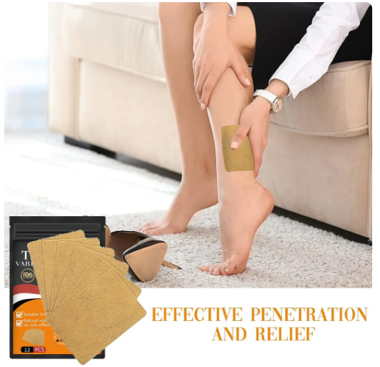 Kenko™ Spider & Varicose Vein Patches | Natural Herbal Therapy for Swelling, Fatigue & Vein Health