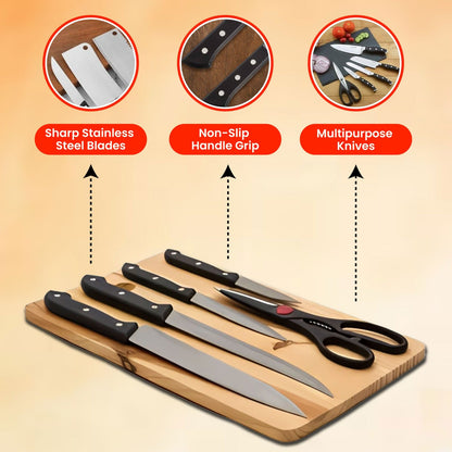 5pc Kitchen Set | FREE Chopping Board 🔥 |70% OFF🔥