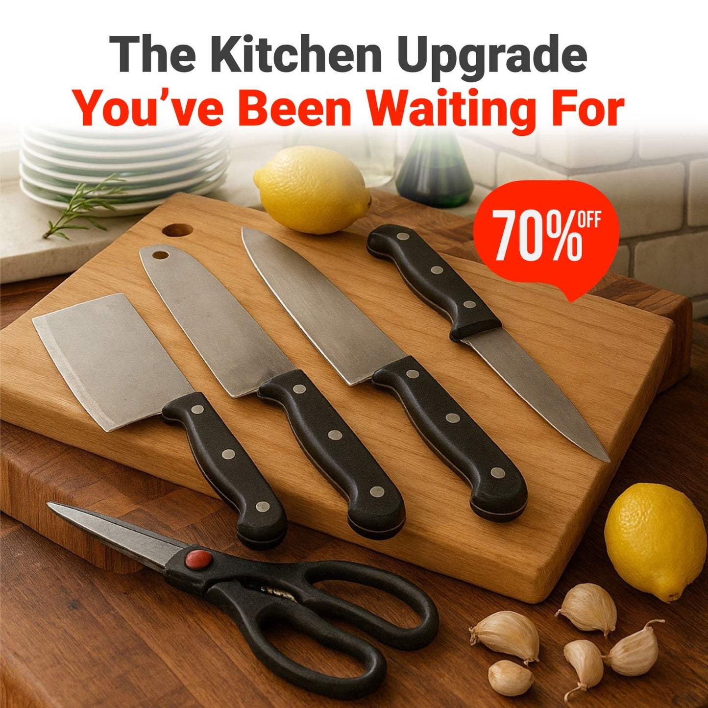 5pc Kitchen Set | FREE Chopping Board 🔥 |70% OFF🔥