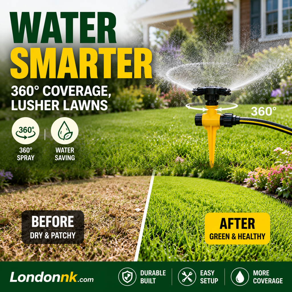 🏡BUY 1 GET 1 FREE✨360° Rotation Auto Irrigation System Garden Lawn Sprinkler Patio