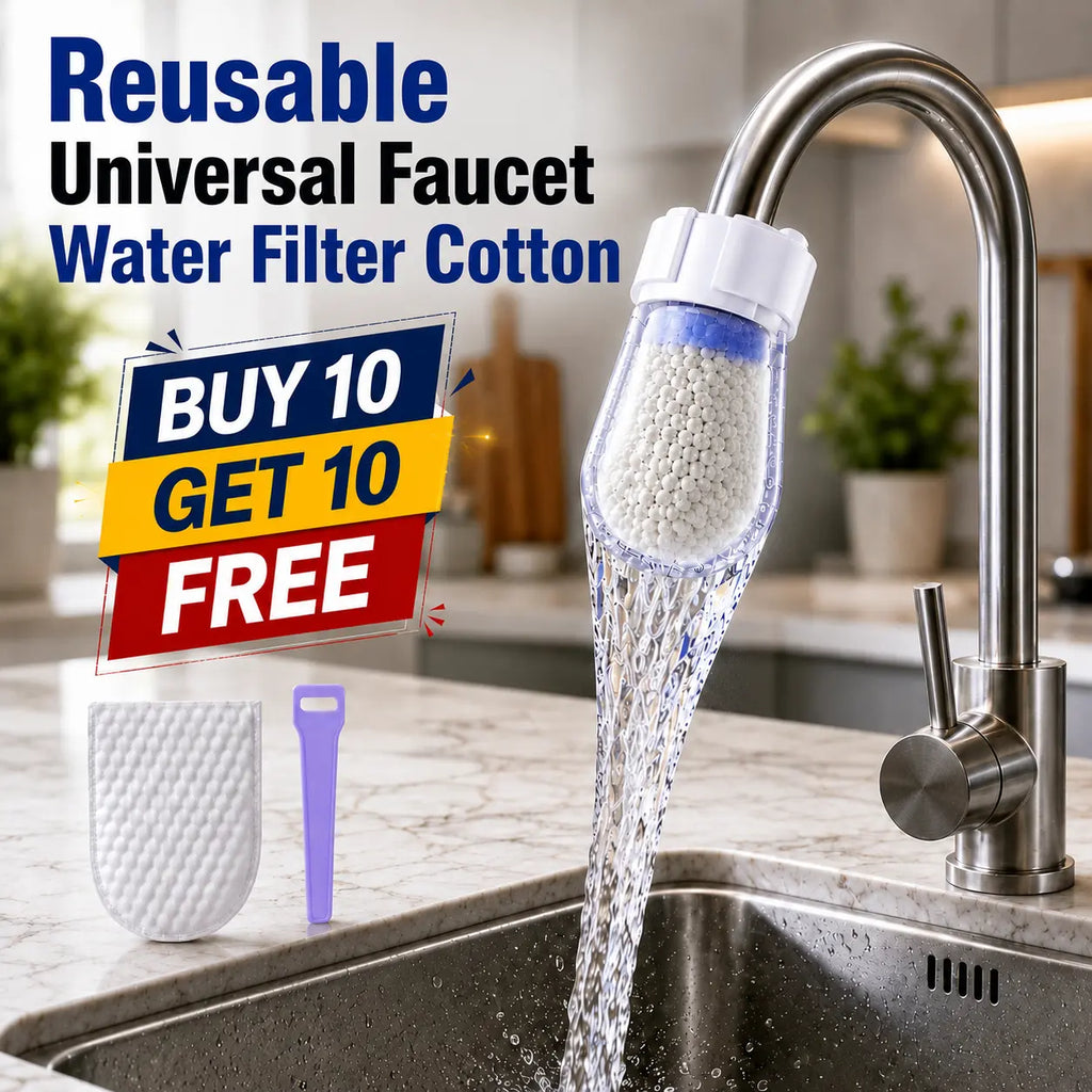 Reusable Faucet Water Filter | Cotton Tap Refills | Buy 10 Get 10 Free🔥