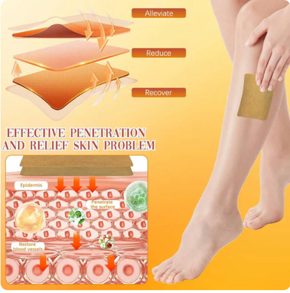 Kenko™ Spider & Varicose Vein Patches | Natural Herbal Therapy for Swelling, Fatigue & Vein Health