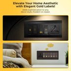 Gold Switch Board Stickers